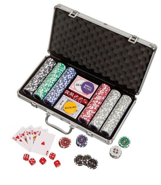 Produktbild: Philos 3757 - Pokerkoffer 300 Pokerchips in Aluminiumkoffer
