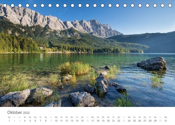 Produktbild: Alpine Seelandschaften (Tischkalender 2022 DIN A5 quer)