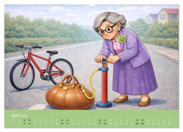 Produktbild: Ich bin noch nicht fertig - Oma Edition (hochwertiger Premium Wandkalender 2027 DIN A2 quer), Kunstdruck in Hochglanz