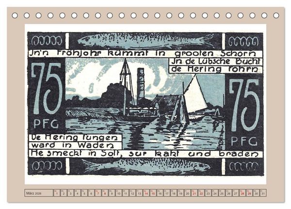 Produktbild: Gru&szlig; aus Travem&uuml;nde (Tischkalender 2026 DIN A5 quer), CALVENDO Monatskalender