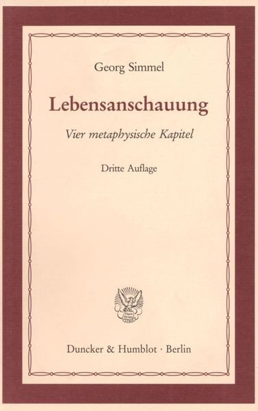 Produktbild: Lebensanschauung.