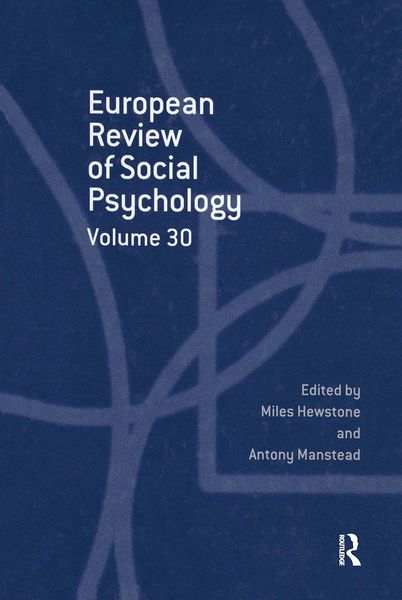 Produktbild: European Review of Social Psychology: Volume 30