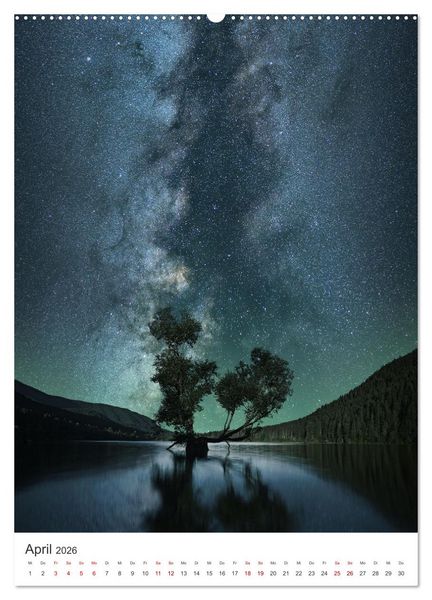 Produktbild: Milchstra&szlig;e - Unsere faszinierende Galaxie. (hochwertiger Premium Wandkalender 2026 DIN A2 hoch), Kunstdruck in Hochglanz