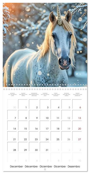 Produktbild: Fairytale Land of AI Unicorns (Wall Calendar 2026 12 &times; 12 Inch) CALVENDO 12 Month Wall Calendar