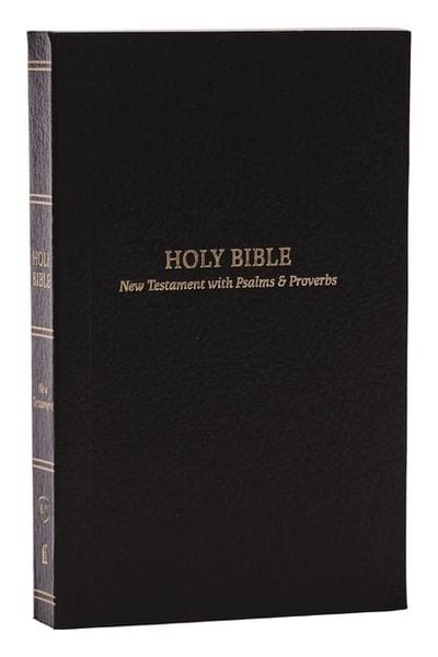Produktbild: KJV Holy Bible: Pocket New Testament with Psalms and Proverbs, Black Softcover, Red Letter, Comfort Print: King James Version