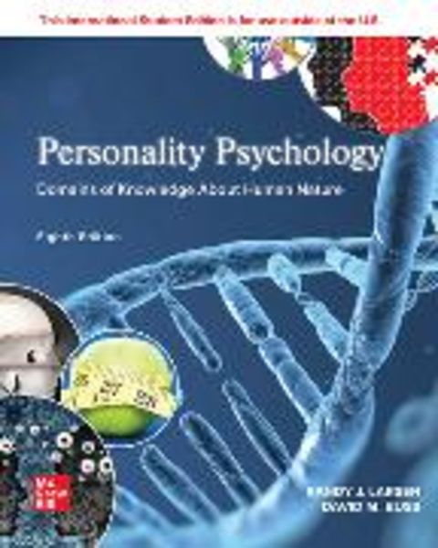 Personality Psychology: Domains of Knowledge About Human Nature ISE, Taschenbuch von Randy J. Larsen,David M. Buss, McGraw-Hill Education Ltd,