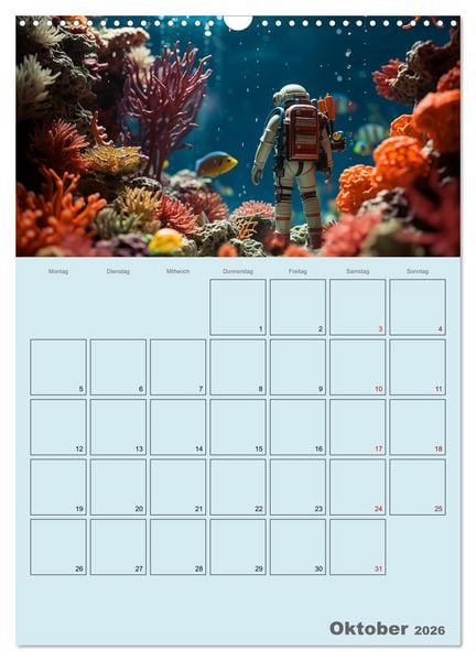 Produktbild: Schiffe, Fische und Piraten (Wandkalender 2026 DIN A3 hoch), CALVENDO Monatskalender