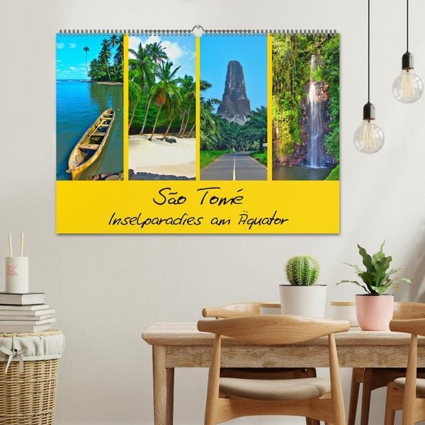 Produktbild: S&atilde;o Tom&eacute; - Inselparadies am &Auml;quator (Wandkalender 2026 DIN A2 quer), CALVENDO Monatskalender