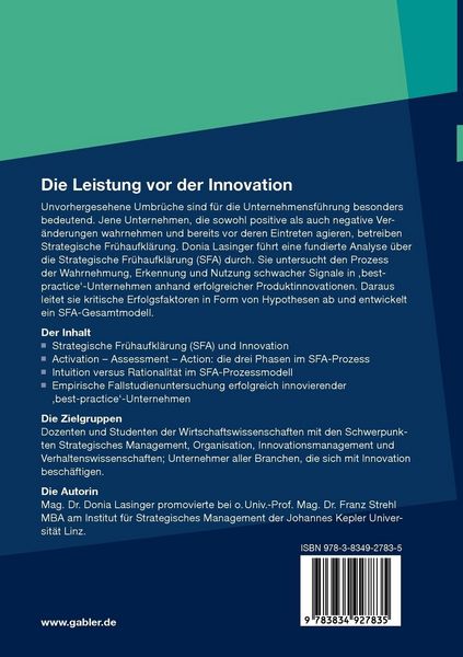 Produktbild: Die Leistung vor der Innovation