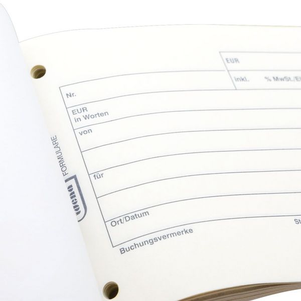 Produktbild: Idena Quittung DIN A6 quer 2x40 Blatt
