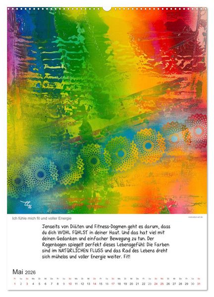Produktbild: Motivation-Art 2026 (hochwertiger Premium Wandkalender 2026 DIN A2 hoch), Kunstdruck in Hochglanz
