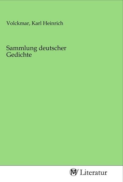 Produktbild: Sammlung deutscher Gedichte