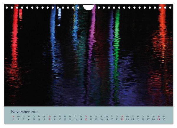 Produktbild: Leuchtfarben (Wandkalender 2026 DIN A4 quer), CALVENDO Monatskalender