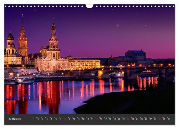 Produktbild: Barockstadt Dresden (Wandkalender 2026 DIN A3 quer), CALVENDO Monatskalender