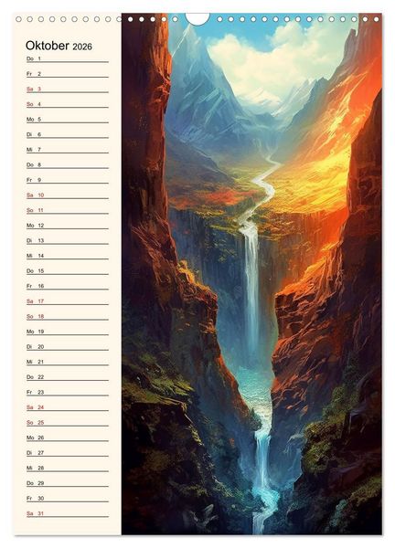 Produktbild: Von oben und unten (Wandkalender 2026 DIN A3 hoch), CALVENDO Monatskalender