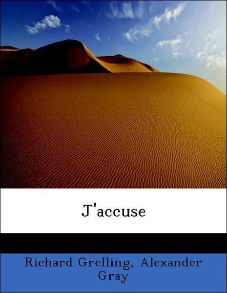 Produktbild: Grelling, R: J'accuse