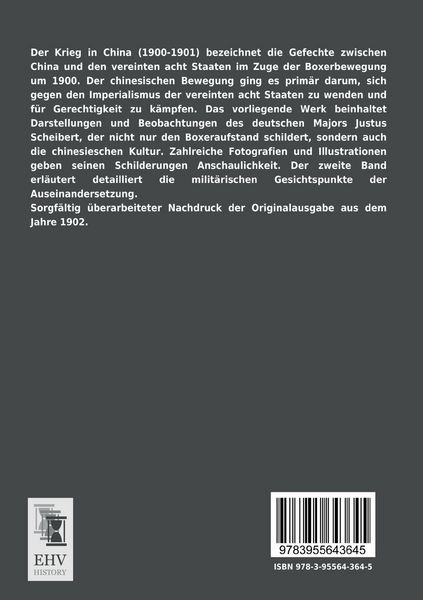 Produktbild: Der Krieg in China 1900 - 1901 nebst einer Beschreibung der Sitten, Gebr&auml;uche und Geschichte des Landes