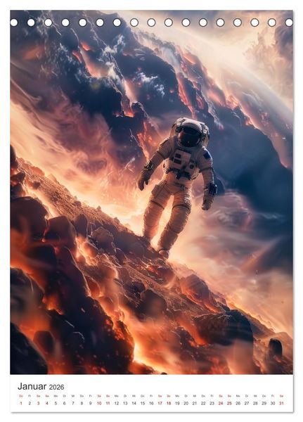 Produktbild: Explorer - Die Entdeckung des Alls (Tischkalender 2026 DIN A5 hoch), CALVENDO Monatskalender