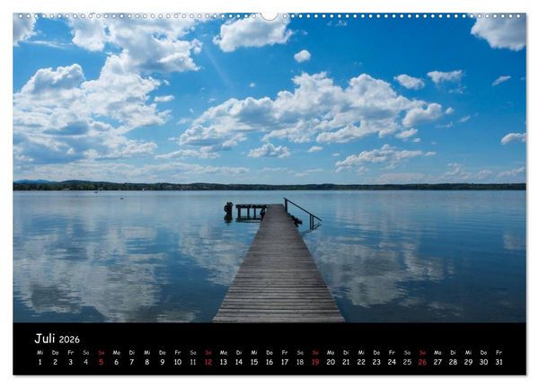 Produktbild: Starnberger See - Silent Moments (Wandkalender 2026 DIN A2 quer), CALVENDO Monatskalender