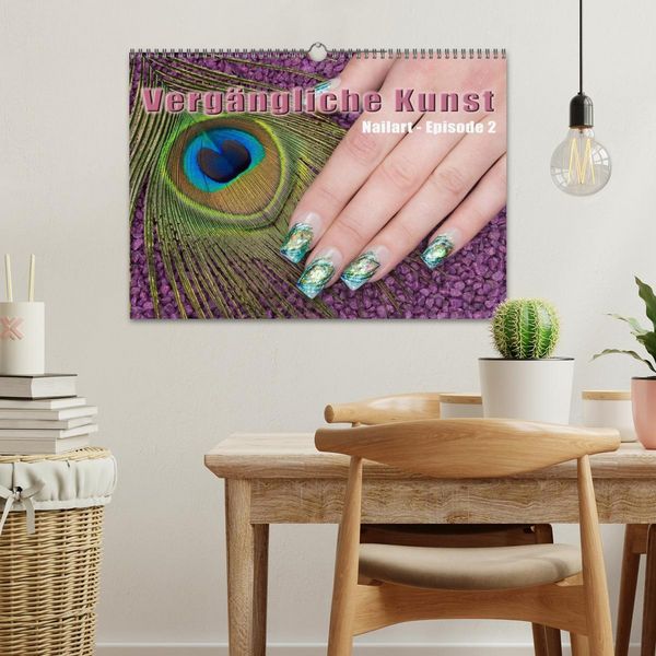Produktbild: Verg&auml;ngliche Kunst - Nailart Episode 2 (Wandkalender 2026 DIN A3 quer), CALVENDO Monatskalender