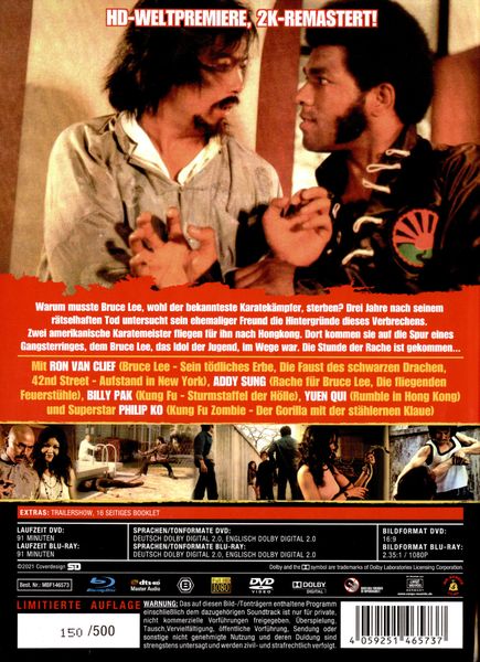 Produktbild: Bruce Lee - Der geheimnisvolle Tod - Limited Edition auf 500 St&uuml;ck - Cover B (+ DVD)