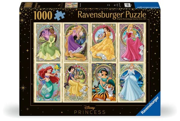 Erwachsenenpuzzle 1000 Teile - Disney Prinzessinnen - Nouveau Art Prinzessinnen