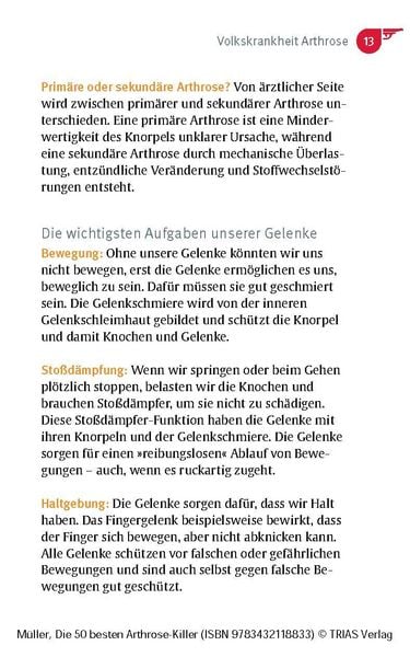 Produktbild: Die 50 besten Arthrose-Killer