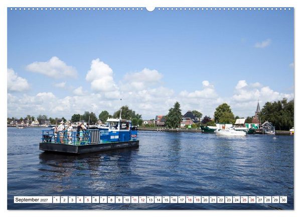 Produktbild: Hausbooturlaub Niederlande - Friesland und Groningen (hochwertiger Premium Wandkalender 2027 DIN A2 quer), Kunstdruck in Hochglanz