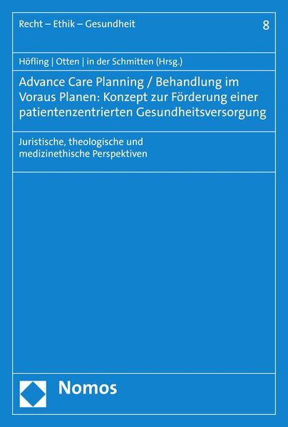 Produktbild: Advance Care Planning / Behandlung im Voraus Planen: Konzept zur F&ouml;rderung einer patientenzentrierten Gesundheitsversorgung