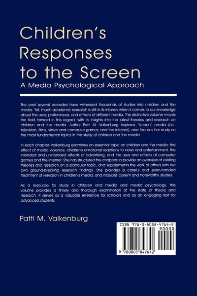 Produktbild: Children's Responses to the Screen