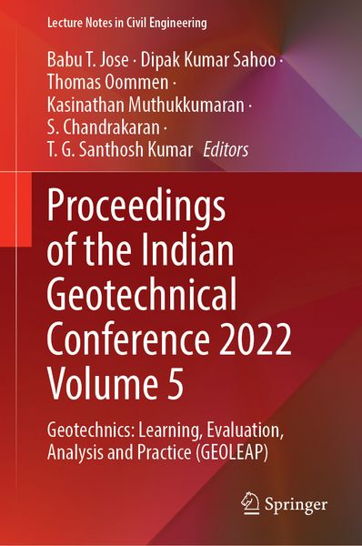 Produktbild: Proceedings of the Indian Geotechnical Conference 2022 Volume 5