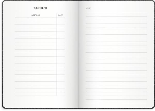 Produktbild: Burde Meeting Journal Undatiert