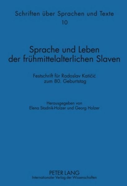 Produktbild: Sprache und Leben der fr&uuml;hmittelalterlichen Slaven