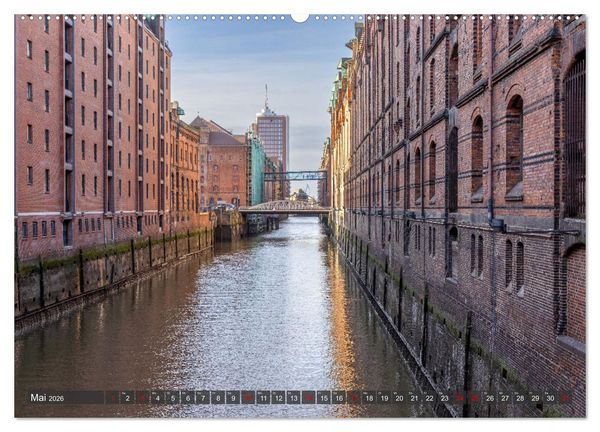 Produktbild: Hamburg - Die Weltstadt an der Waterkant (hochwertiger Premium Wandkalender 2026 DIN A2 quer), Kunstdruck in Hochglanz