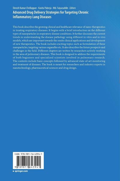Produktbild: Advanced Drug Delivery Strategies for Targeting Chronic Inflammatory Lung Diseases