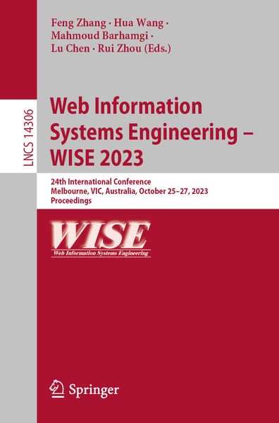 Produktbild: Web Information Systems Engineering &ndash; WISE 2023