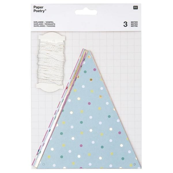 Produktbild: GIRLANDE BUNTE WIMPEL