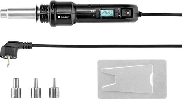 Produktbild: TOOLCRAFT Entl&ouml;tkolben / SMD Hei&szlig;luftkolben / Entl&ouml;ten / Hei&szlig;luft-L&ouml;tpistole 300W 200 bis