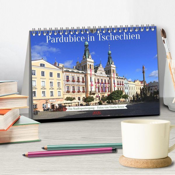 Produktbild: Pardubice in Tschechien - Ein Stadtspaziergang (Tischkalender 2026 DIN A5 quer), CALVENDO Monatskalender