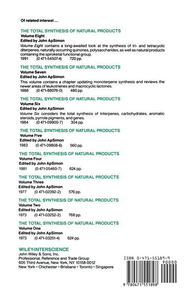 Produktbild: The Total Synthesis of Natural Products