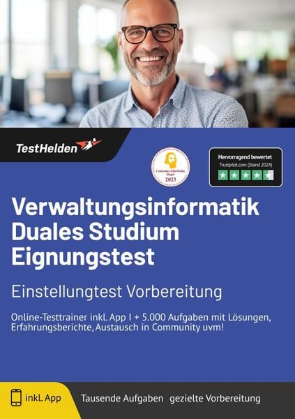 Produktbild: Verwaltungsinformatik Duales Studium: Eignungstest | Einstellungtest Vorbereitung