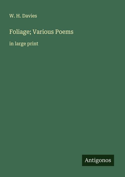 Produktbild: Foliage; Various Poems