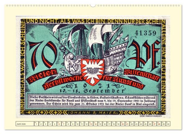 Produktbild: Gru&szlig; aus Kiel (hochwertiger Premium Wandkalender 2026 DIN A2 quer), Kunstdruck in Hochglanz