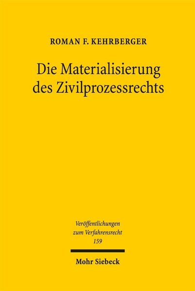 Produktbild: Die Materialisierung des Zivilprozessrechts
