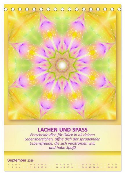 Produktbild: Light Energy Mandalas - Kalender - Vol. 2 (Tischkalender 2026 DIN A5 hoch), CALVENDO Monatskalender