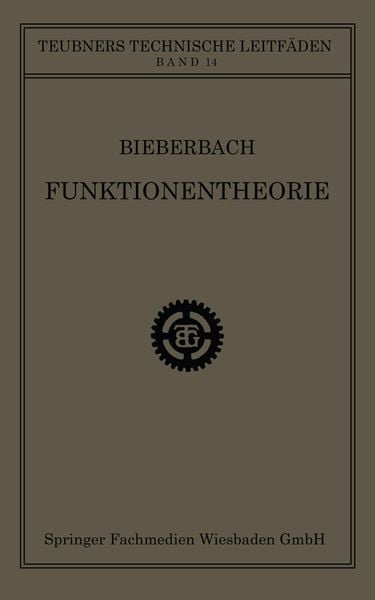 Produktbild: Funktionentheorie
