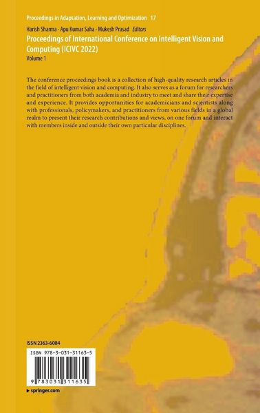 Produktbild: Proceedings of International Conference on Intelligent Vision and Computing (ICIVC 2022)