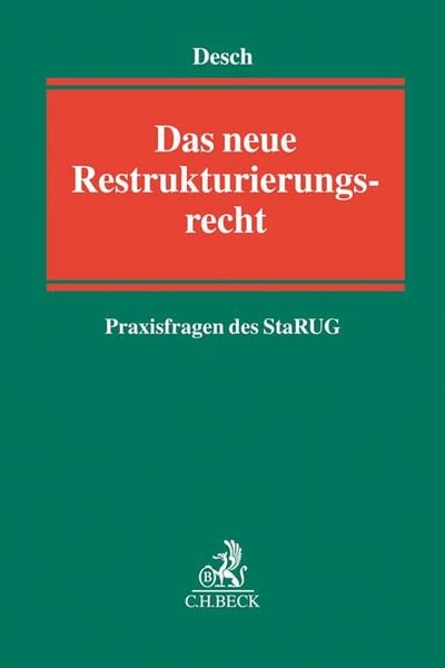Produktbild: Das neue Restrukturierungsrecht