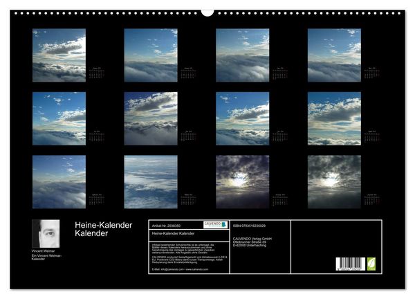 Produktbild: Heine-Kalender Kalender (Wandkalender 2026 DIN A2 quer), CALVENDO Monatskalender