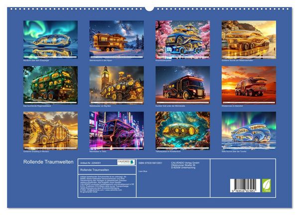 Produktbild: Rollende Traumwelten (hochwertiger Premium Wandkalender 2027 DIN A2 quer), Kunstdruck in Hochglanz